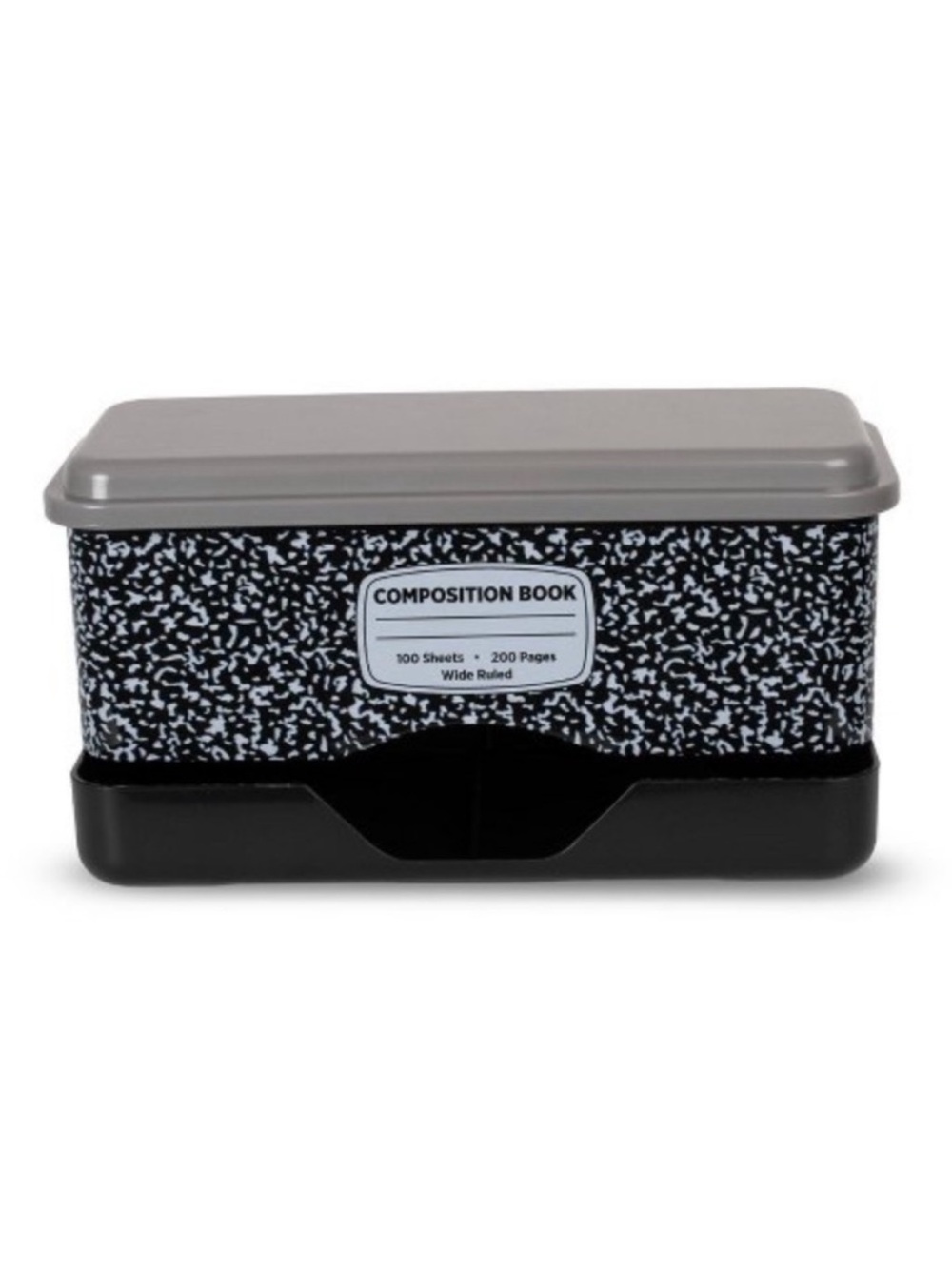 New! Composition Book Pattern Pencil Dispenser- Black & Gray by Target Bullseye